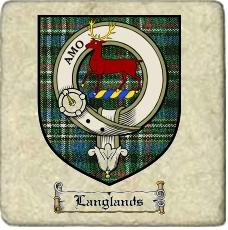 Langlands Clan Badge Marble Tile
