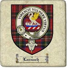 Larnach Clan Stewart Clan Badge Marble Tile