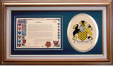 Lauderdale Clan Crest History Framed Print
