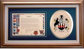 Lauty Clan Crest History Framed Print