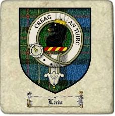 Law Clan Badge Marble Tile