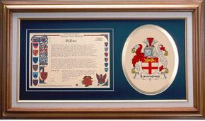 Lawrence Clan Crest History Framed Print