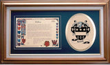 Leask Clan Crest History Framed Print