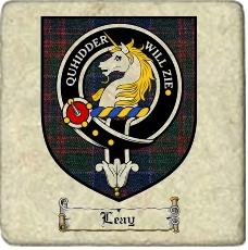 Leay Clan Badge Marble Tile