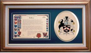 Lennie Clan Crest History Framed Print