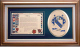 Leslie Clan Crest History Framed Print