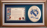 Leslie Clan Crest History Framed Print