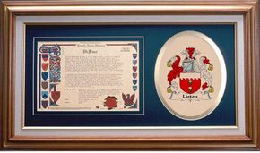 Liston Clan Crest History Framed Print