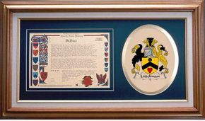 Littelman Clan Crest History Framed Print
