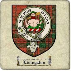 Livingston Clan Badge Marble Tile