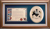 Lochore Clan Crest History Framed Print
