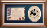 Lochore Clan Crest History Framed Print