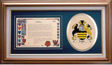Logie Clan Crest History Framed Print