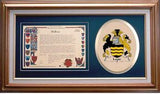 Logie Clan Crest History Framed Print