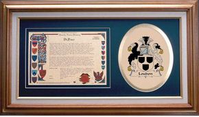 Loudon Clan Crest History Framed Print