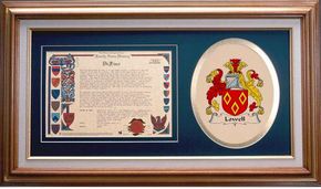 Lowell Clan Crest History Framed Print