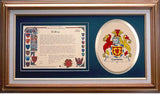 Lundin Clan Crest History Framed Print