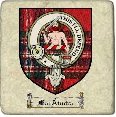 Macaindra Clan Badge Marble Tile