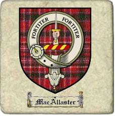 Macallaster Clan Badge Marble Tile