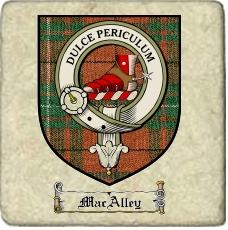 Macalley Clan Badge Marble Tile