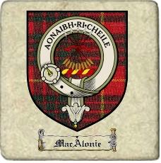 Macalonie Clan Badge Marble Tile