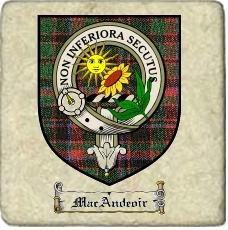 Macandeoir Clan Badge Marble Tile