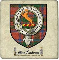 Macandrew Clan Mackintosh Clan Badge Marble Tile