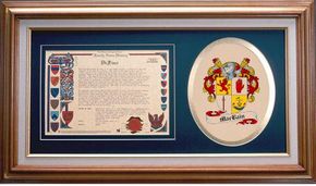 Macbain Clan Crest History Framed Print