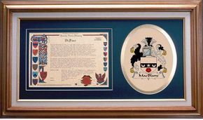 Macblane Clan Crest History Framed Print