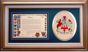 Macbraire Clan Crest History Framed Print