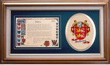 Macbrayne Clan Crest History Framed Print