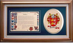 Macbrayne Clan Crest History Framed Print