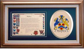 Macchlery Clan Crest History Framed Print