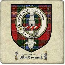 Maccormick Clan Badge Marble Tile