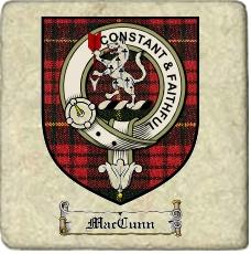 Maccunn Clan Badge Marble Tile
