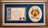 Macdonald Clan Crest History Framed Print