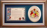 Macgeorge Clan Crest History Framed Print