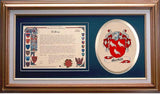 Macgill Clan Crest History Framed Print