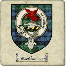 Macgilvernock Clan Badge Marble Tile