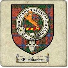Macglashen Clan Badge Marble Tile