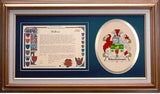 Macgowan Clan Crest History Framed Print