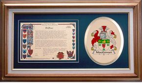 Macgowan Clan Crest History Framed Print