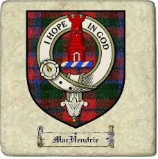 Machendrie Clan Macnaughton Clan Badge Marble Tile