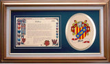 Mack Clan Crest History Framed Print