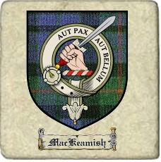 Mackeamish Clan Badge Marble Tile