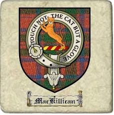 Mackillican Clan Mackintosh Clan Badge Marble Tile