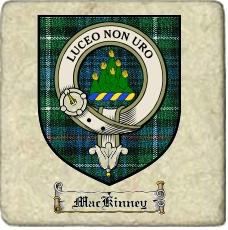 Mackinney Clan Badge Marble Tile