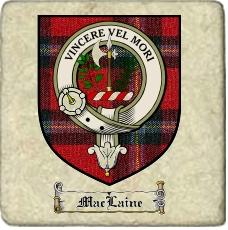Maclaine Clan Badge Marble Tile