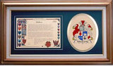 Maclarty Clan Crest History Framed Print