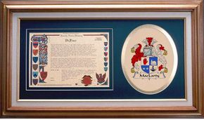 Maclarty Clan Crest History Framed Print